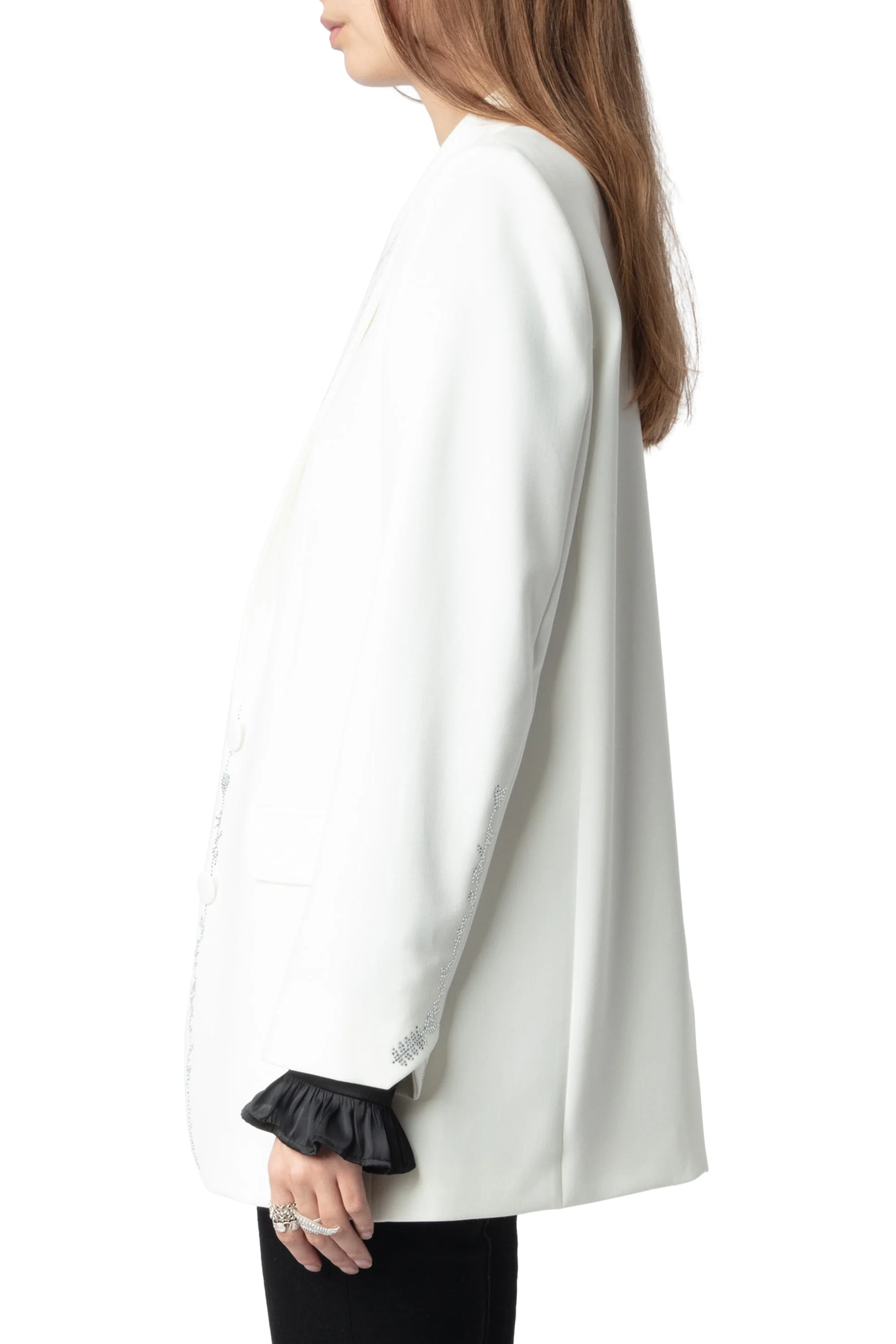 Viva Strass Line Blazer | Beige - Image 4